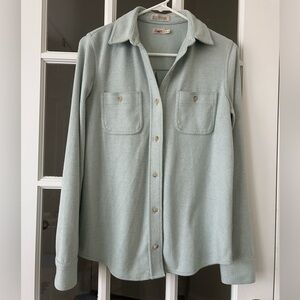 Faherty Women Jade Twill Legend Shirt XS